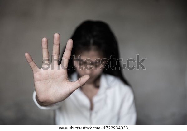 Woman Raised Her Hand Dissuade Abuse Stock Photo 1722934033 | Shutterstock