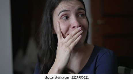 Woman reacting with surprise and unbelief to news told by friend. Person closeup face emotional reaction with consternation - Shutterstock ID 2227950521