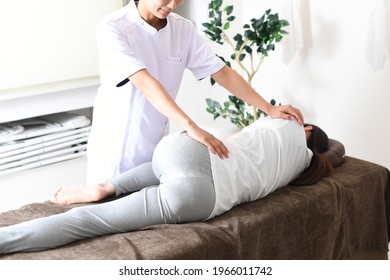 A Woman Receiving A Pelvic Orthodontic Massage