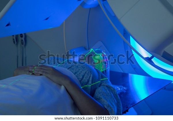 Woman\
receiving Radiation Therapy for Cancer\
Treatment
