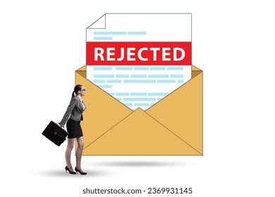Woman receiving rejection notice on her cv - Shutterstock ID 2369931145