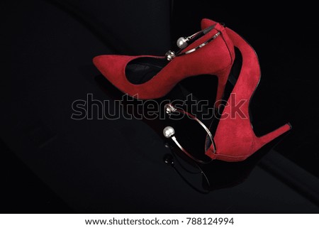 Woman Red high heels