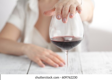 Woman Refused A Glass Of Wine