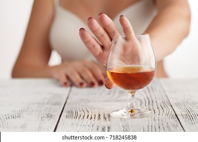 Woman Refuses To Drink A Alcohol