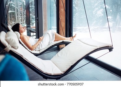 Woman Relax In Welness Zone 