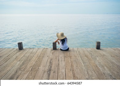 sitting on the dock of the bay