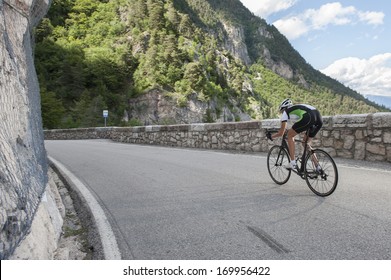 Woman Road Cycling