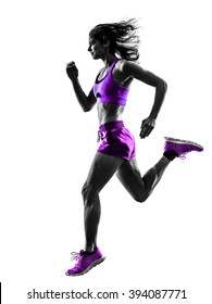 Woman Runner Running Jogger Jogging Silhouette