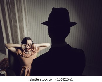 Woman Scared Of A Dangerous Man