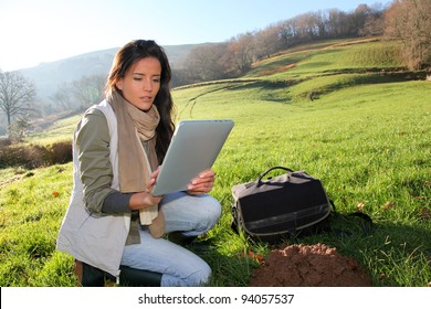 Woman Scientist And Environmental Issues