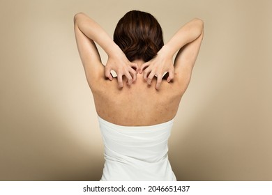 A Woman Scratching Her Back.