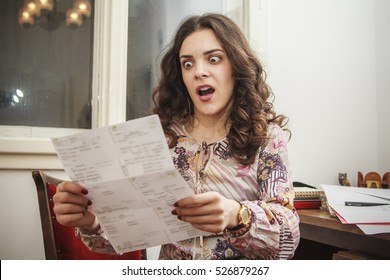 Woman Shocked And Surprised With Her Electricity Bills