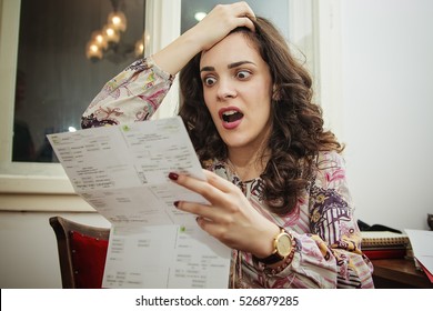 Woman Shocked And Surprised With Her Electricity Bills