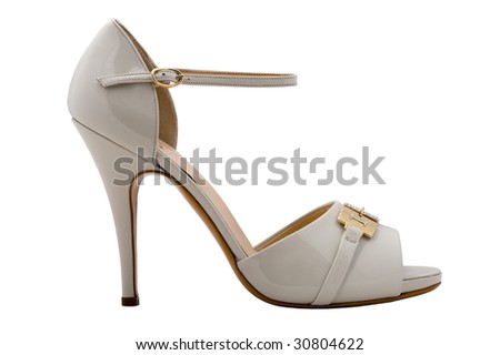 woman shoes isolated on white