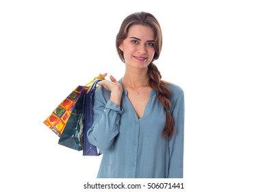 Woman with shopping bags