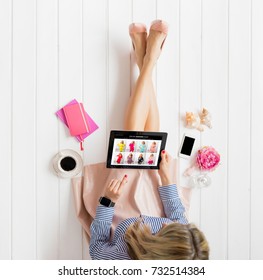 Woman Shopping Online