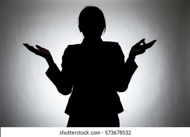 A Woman In Silhouette, Shrug