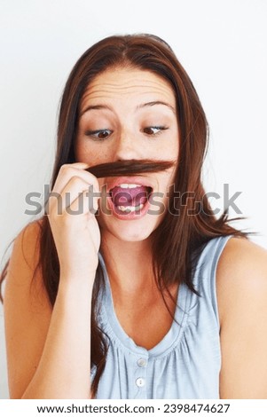 Similar – moustache me Mensch