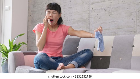 Woman With Smelly Feet