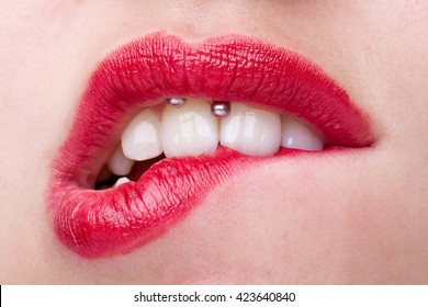 Lip Piercing Images Stock Photos Vectors Shutterstock