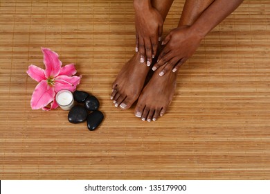 Woman spending the day at a spa