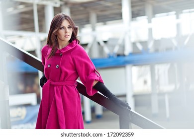 Woman In Spring Coat