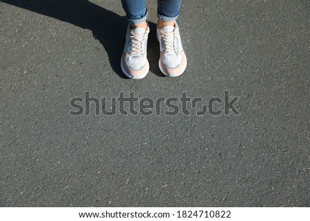 Similar – Image, Stock Photo up on ^^ Child Girl Legs