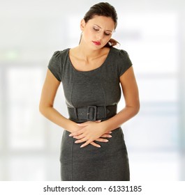 Woman With Stomach Issues