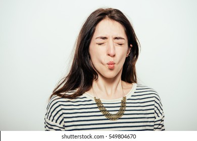 Woman Sucks His Cheeks Stock Photo 549804670 | Shutterstock