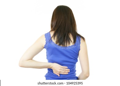 Woman Suffer From Low Back Pain