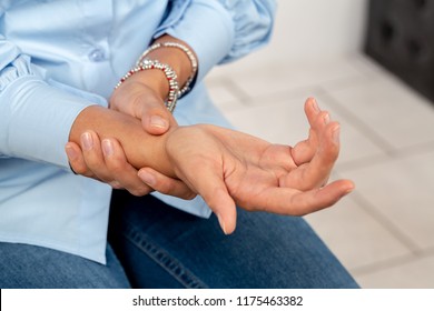 Woman Suffering From Carpal Tunnel Pain