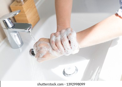 A Woman Suffering From Contamination OCD: Obsessive Hand Washing.