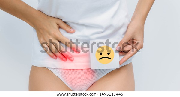 Woman Suffering Urinary System Ache Bladder Stock Photo Edit Now 1495117445