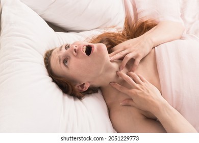 A Woman Suffocates From An Attack Of Asphyxia.