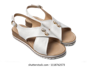 Woman Summer Sandals Isolated