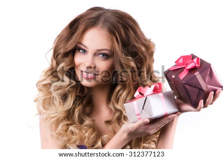 Woman surprised Isolated on white background.