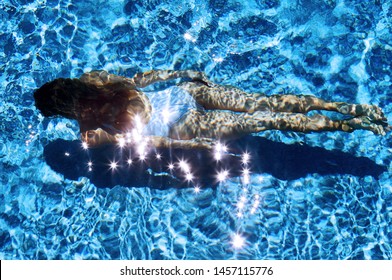 Woman In The Swiming Pool