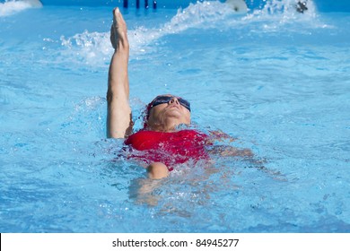 Woman Swimming Pool Stock Photo 84945277 | Shutterstock