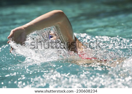 Similar – Triathlon Swimming