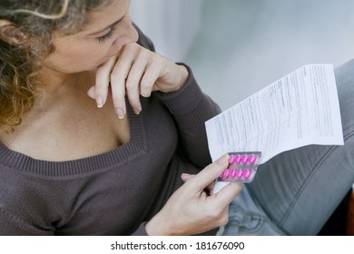 Woman Taking Medication