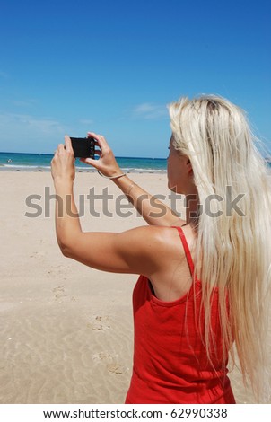 Similar – Surfer woman and yellow surfboard-France