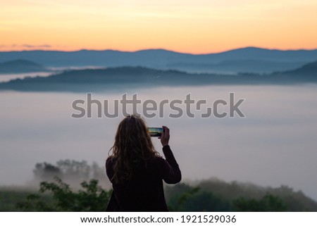 Similar – Image, Stock Photo fog Mountain Hiking Nature