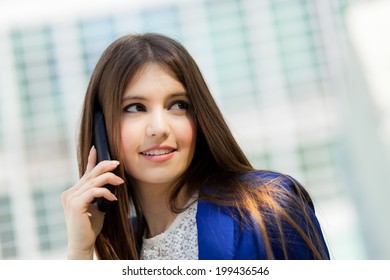 Woman Talking On The Phone 