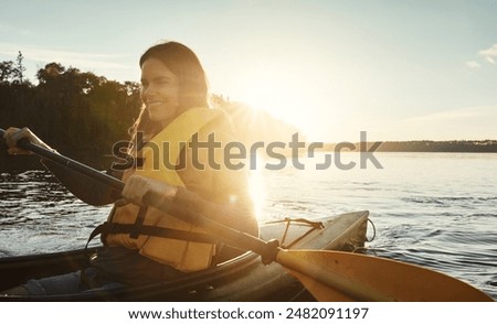 Similar – Image, Stock Photo Canoe break Nature