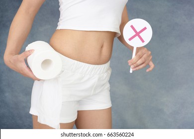 Woman With A Toilet Paper Roll