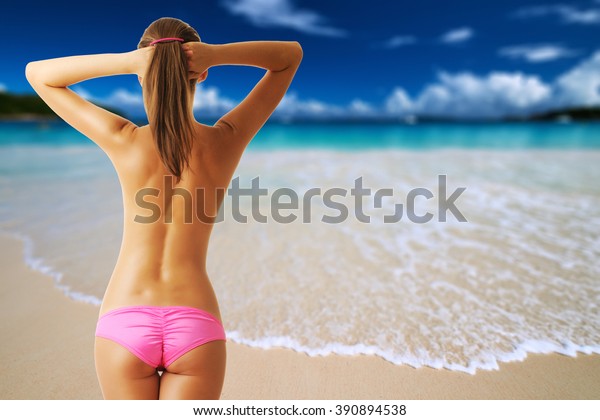 Girl Naked At Beach