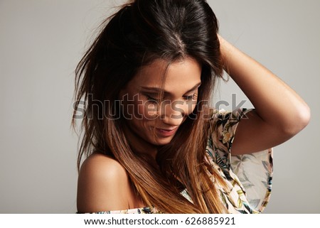 Similar – Image, Stock Photo jessica Feminine Woman