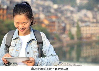 woman tourist at fenghuang ancient town,china - Shutterstock ID 158955926