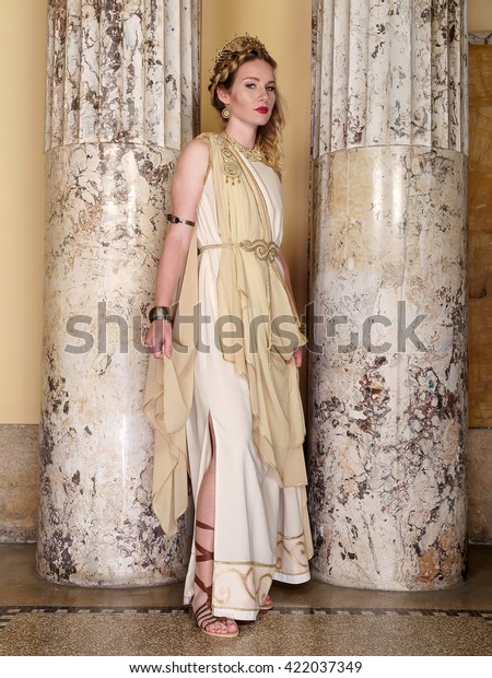 roman silk dress