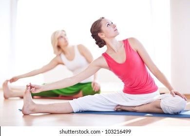 Woman In A Traditional Yoga Pose